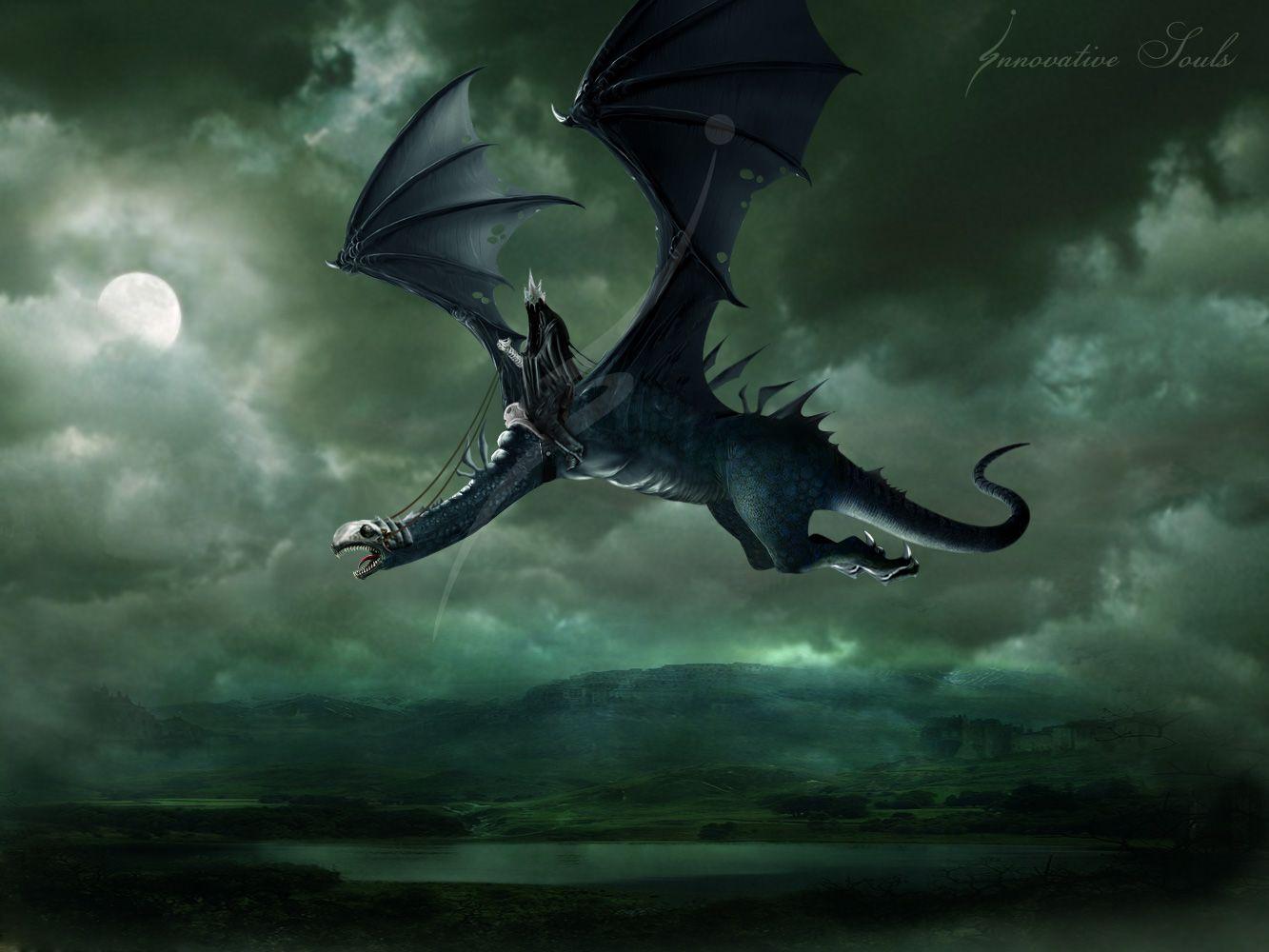 image For > Nazgul Dragon Wallpaper