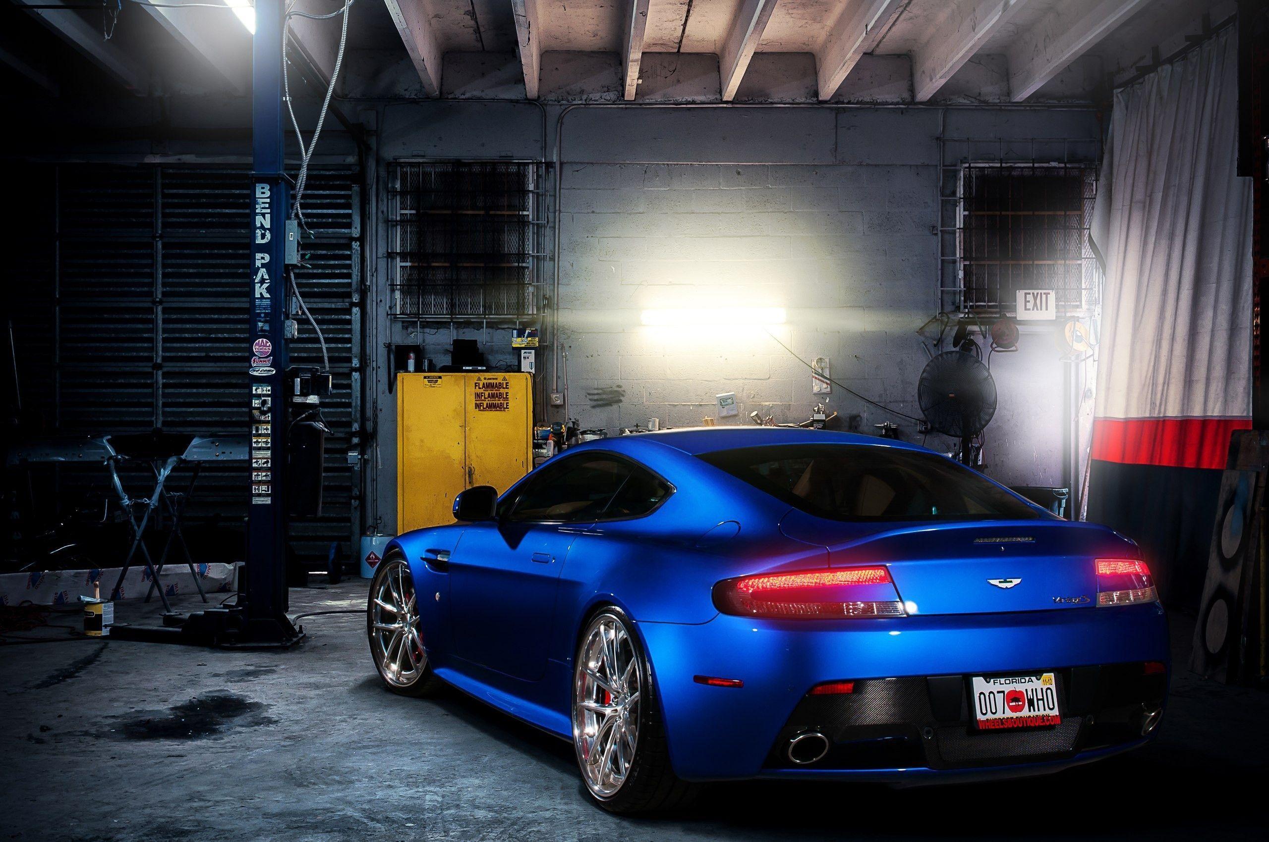 Download wallpaper Aston Martin, car, blue, cars free desktop