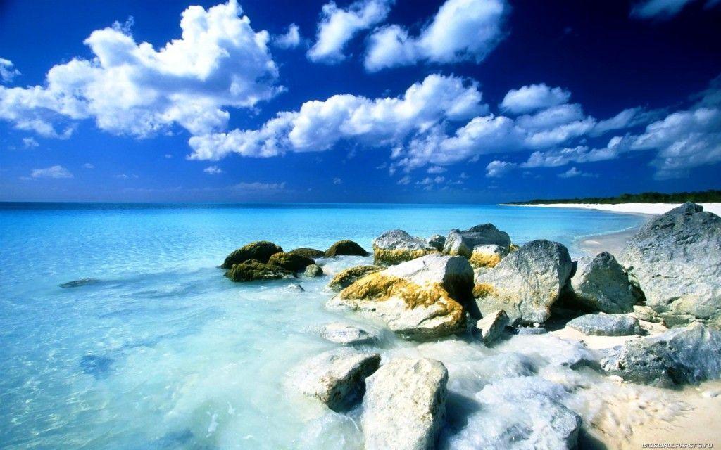 Download relaxing beach background scenery desktop background