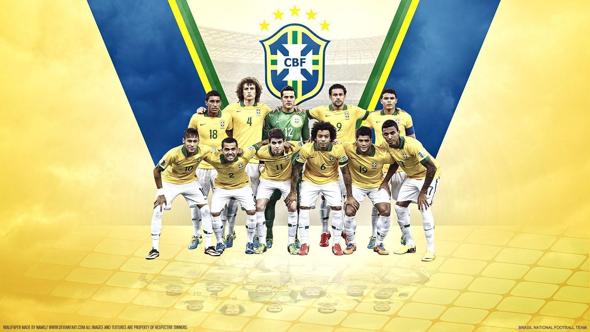 Cool Brazil national team - for wallpaper in HD