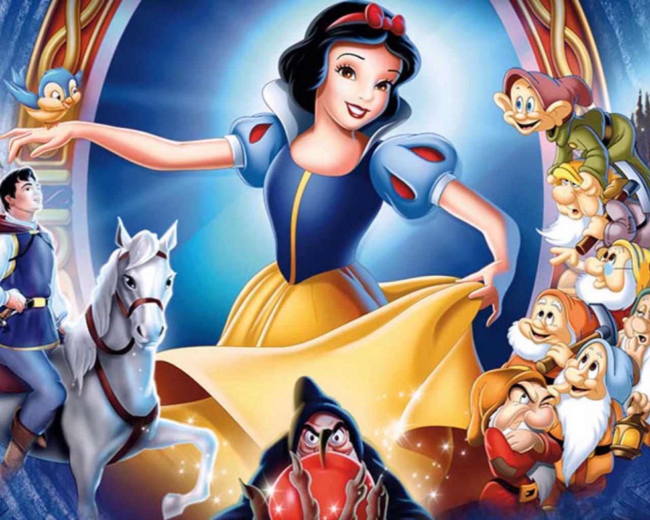 Snow White and the Seven Dwarfs Wallpaper HD iPhone
