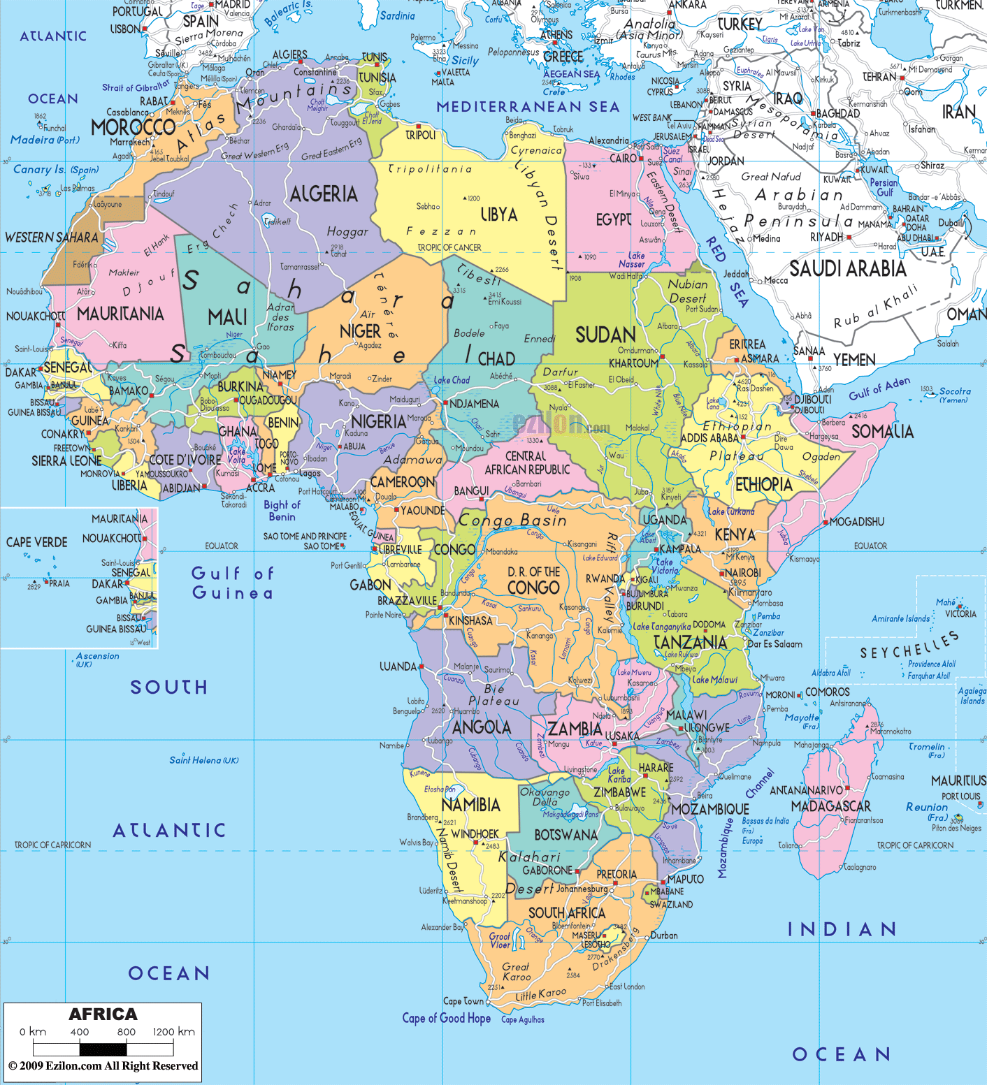 Africa Map Wallpapers Wallpaper Cave