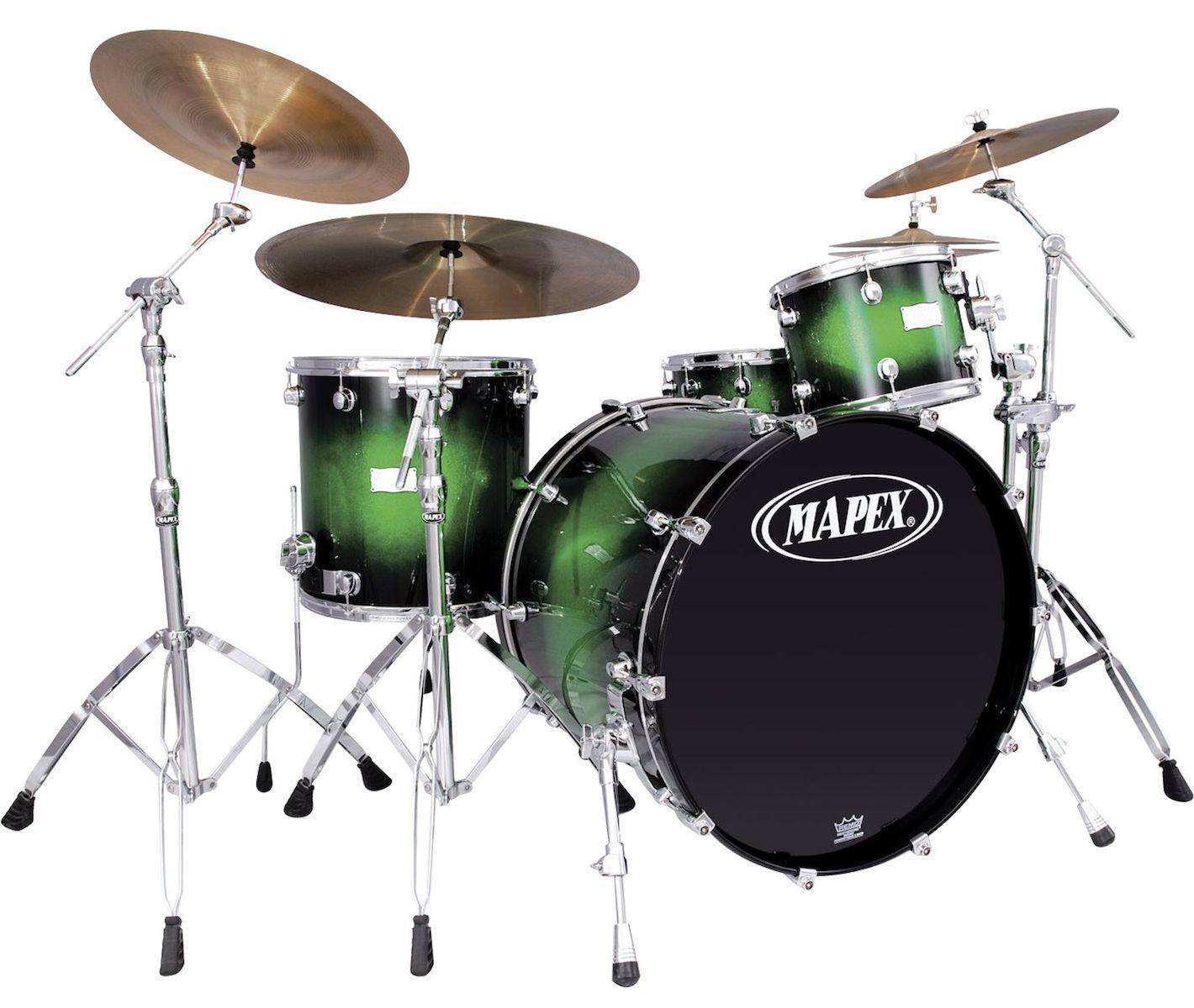 Drum Set Mapex Green HD Wallpaper