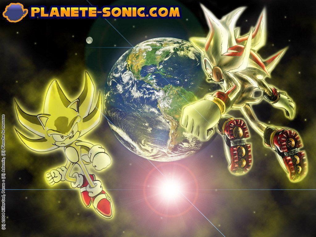 Super Sonic and Super Shadow Wallpaper HD Wallpaper