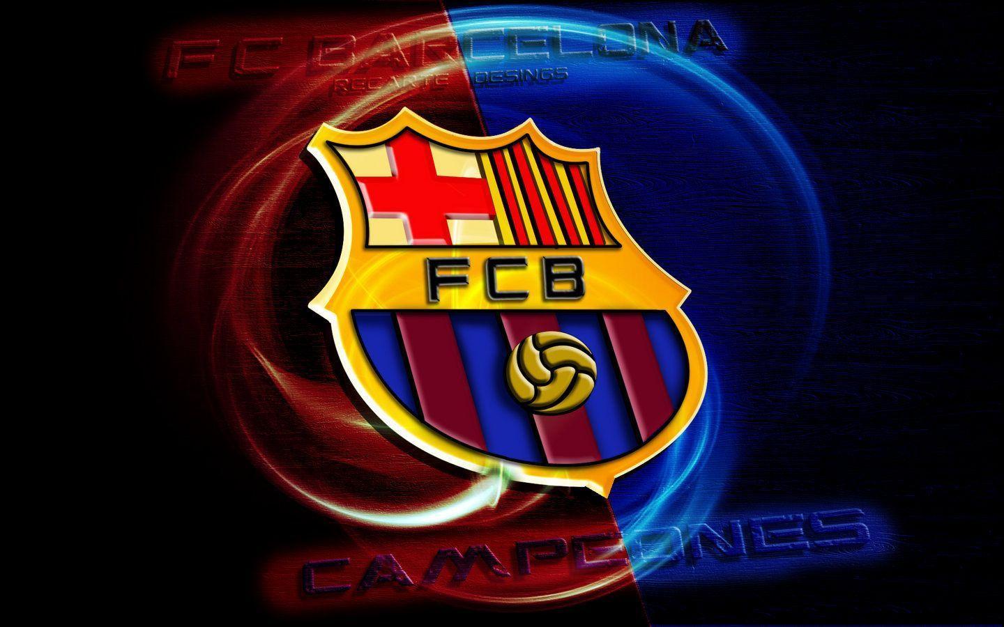 Download Beautiful Fc Barcelona Logo HD On Widescreen Wallpaper