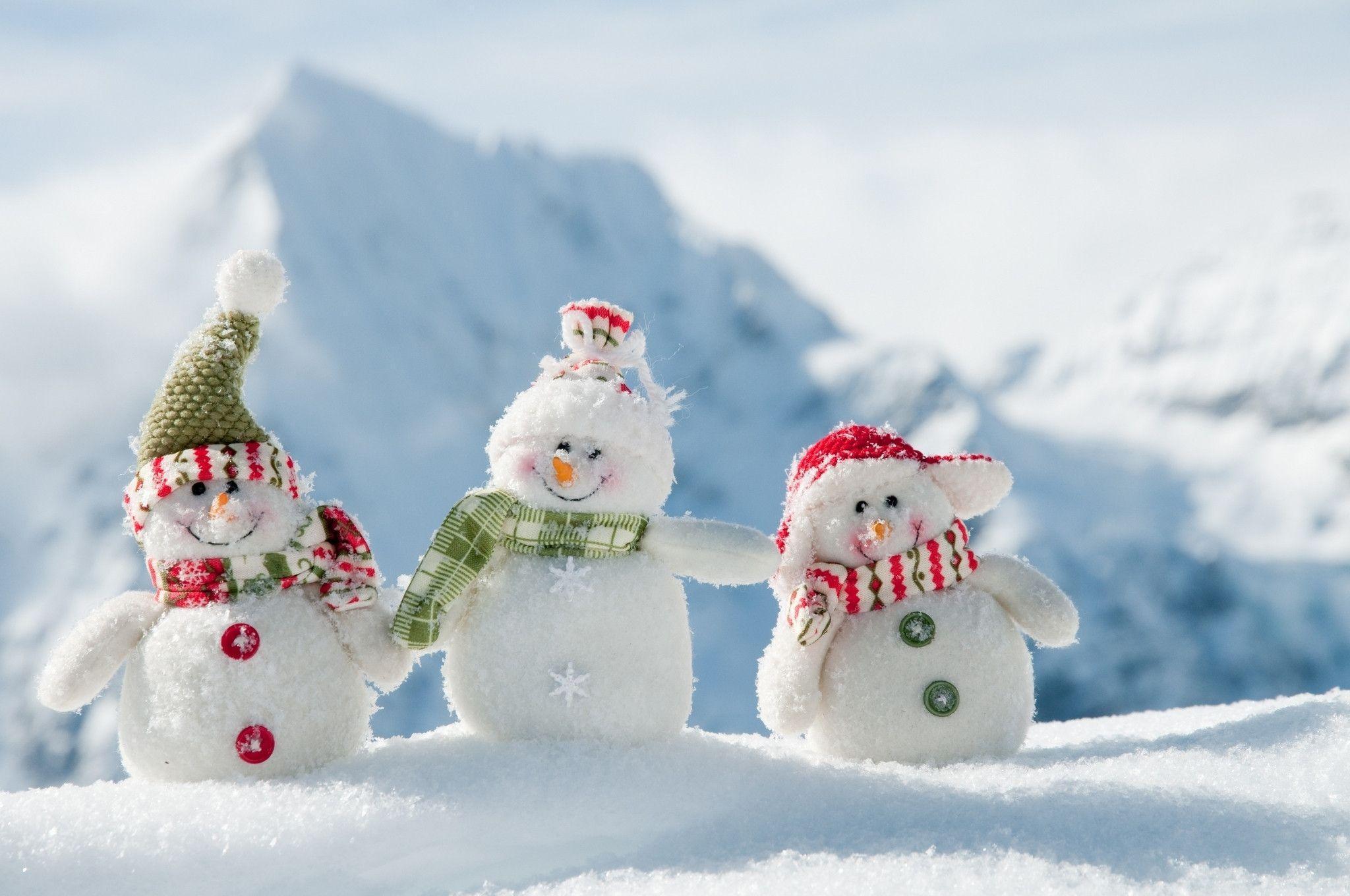 Xmas Stuff For > Christmas Snowman Wallpaper