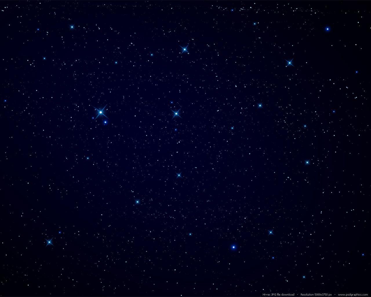 Night sky, stars background