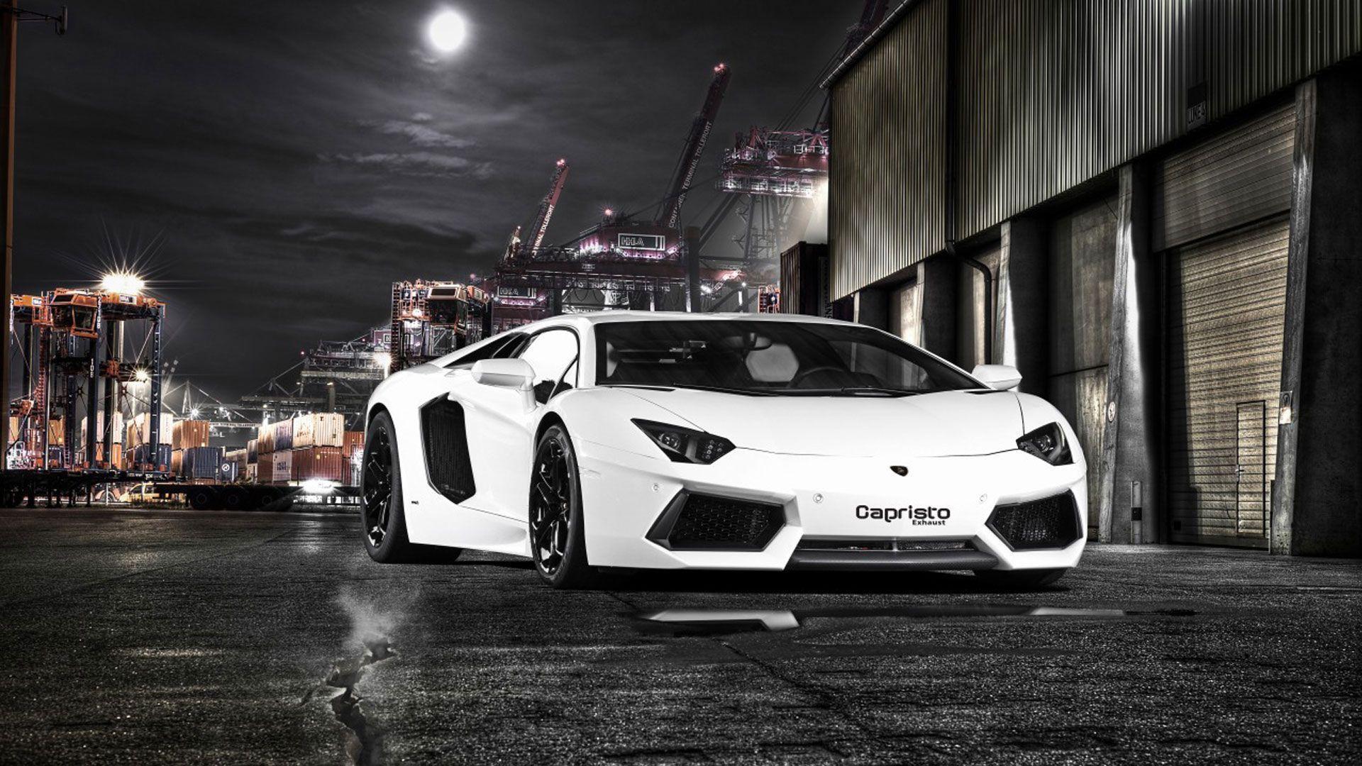 White Lamborghini Aventador Hd Wallpaper 1080p Cars Hd