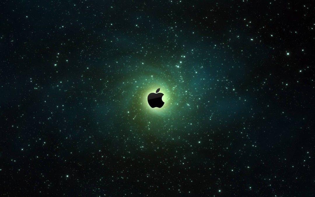 Apple Logo Galaxy Background HD Wallpaper High Definition