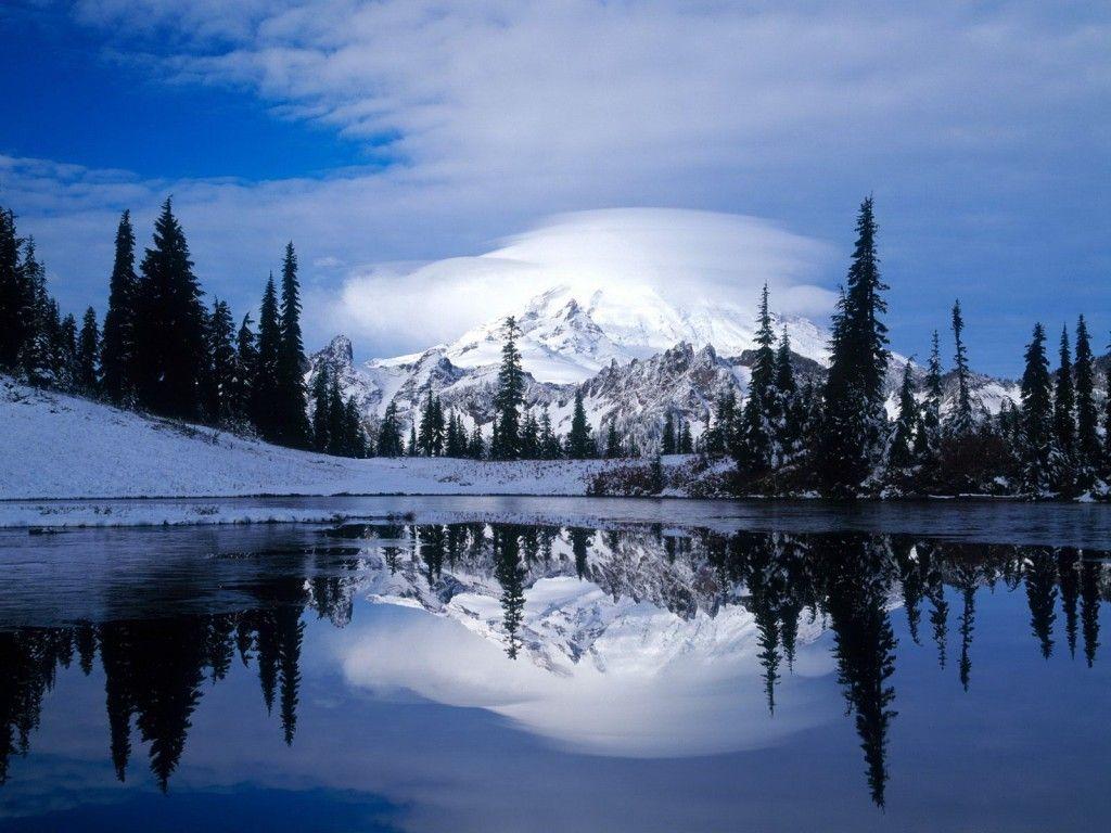 image For > Snow Mountain Wallpaper
