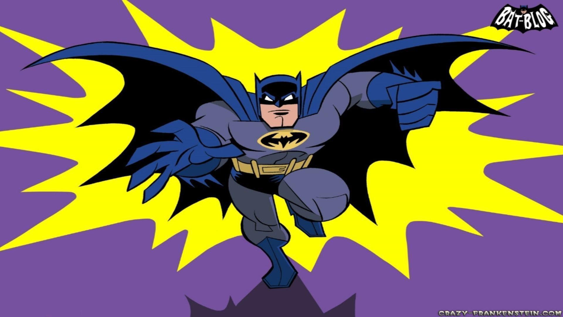 Batman arrives cartoon wallpaper free desktop background