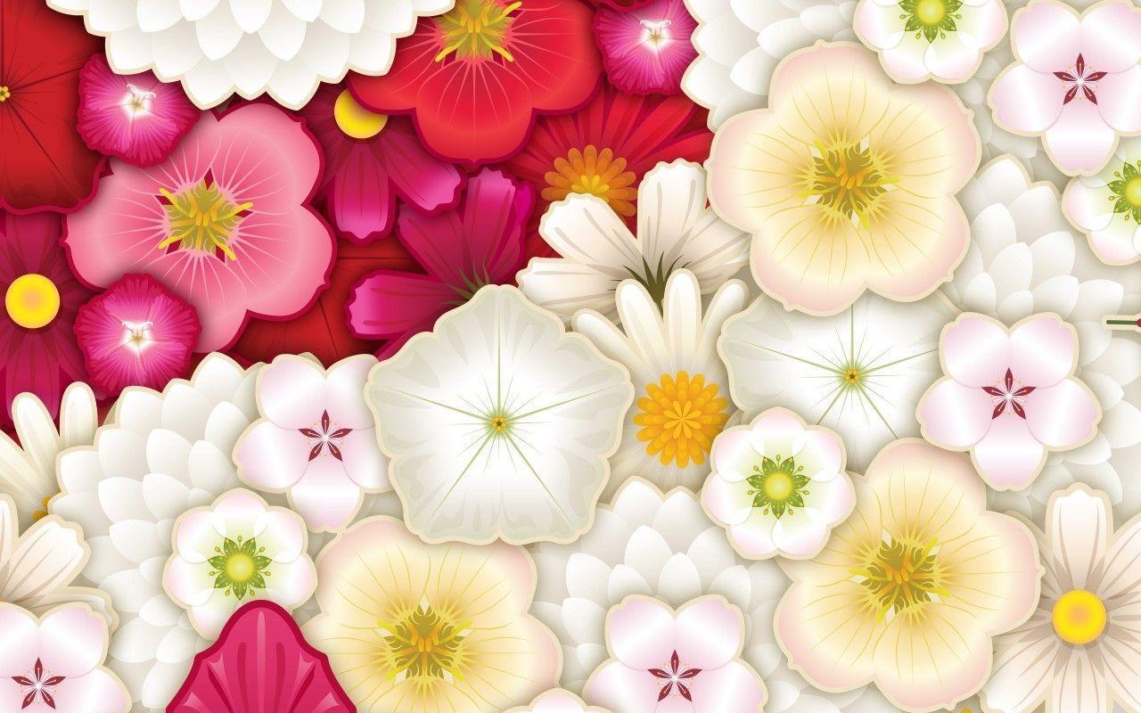 Colorful Flower Wallpaper 93 84838 Image HD Wallpaper. Wallfoy.com