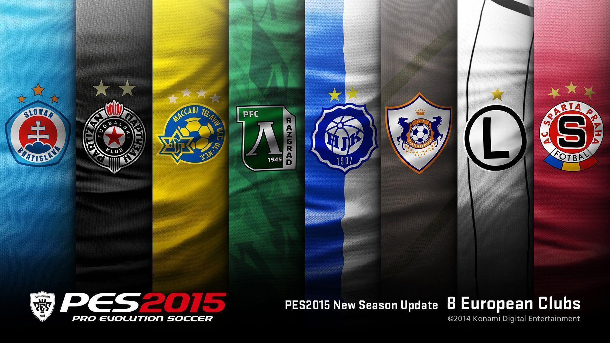 PES 2015 data pack with big license update. Pro Evolution Soccer