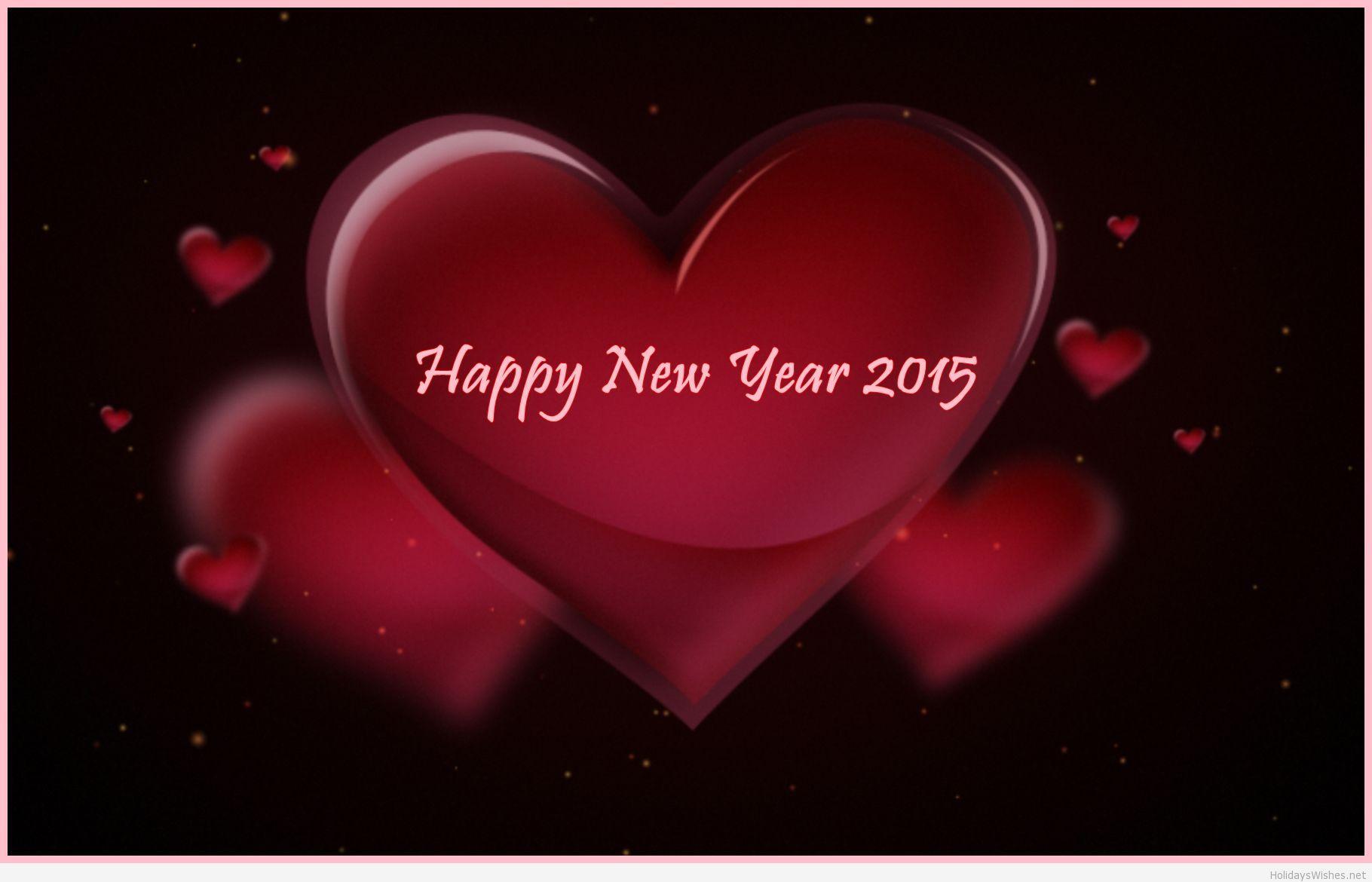 New year love heart wallpaper