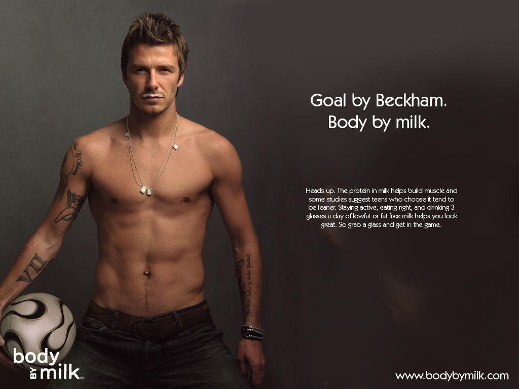 Download David Beckham Got Milk Ad Football Star Wallpaper. Full