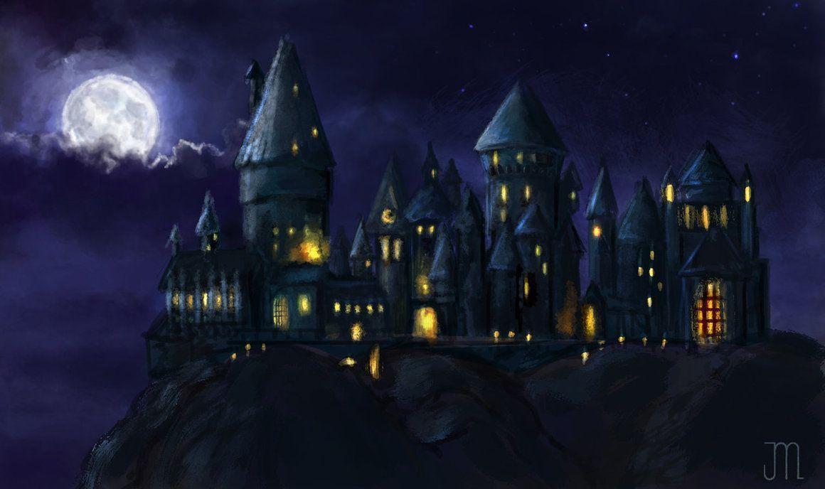 Pix For > Hogwarts Castle Night Wallpaper
