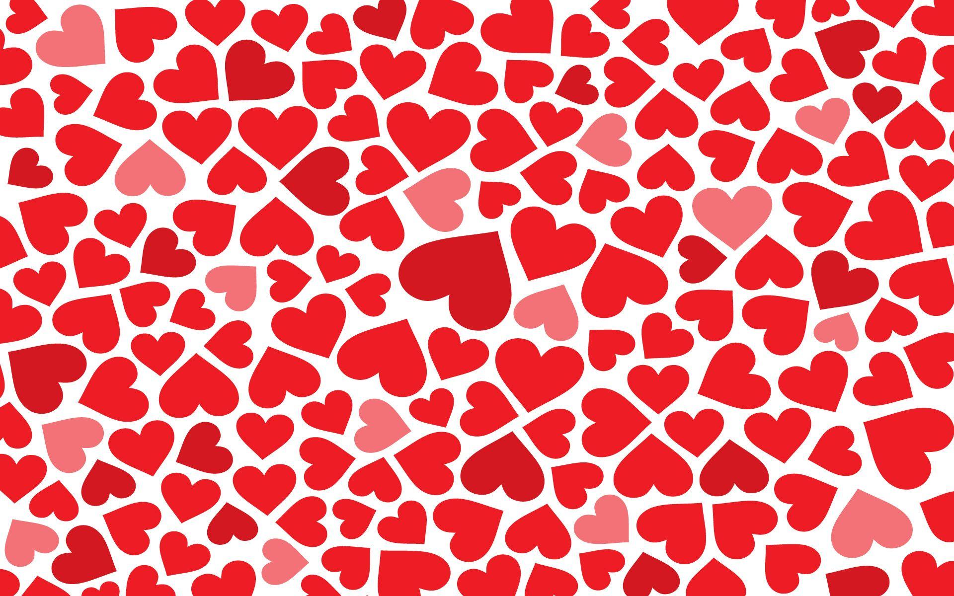 image For > Little Red Hearts Wallpaper