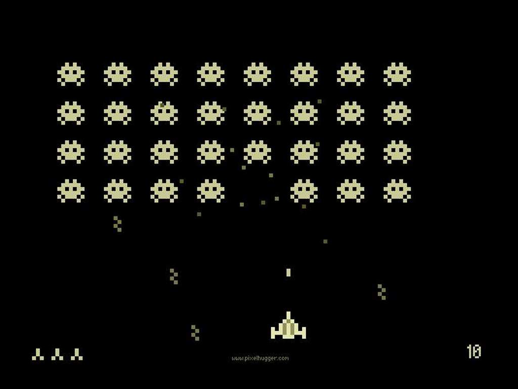 My Free Wallpaper Wallpaper, Space Invaders