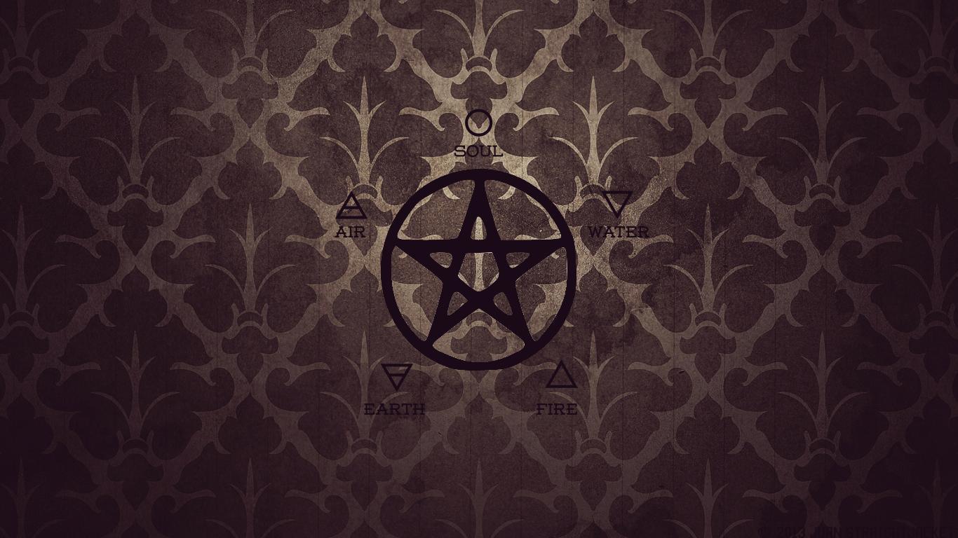 Wallpaper For > Wiccan Pentacle Wallpaper
