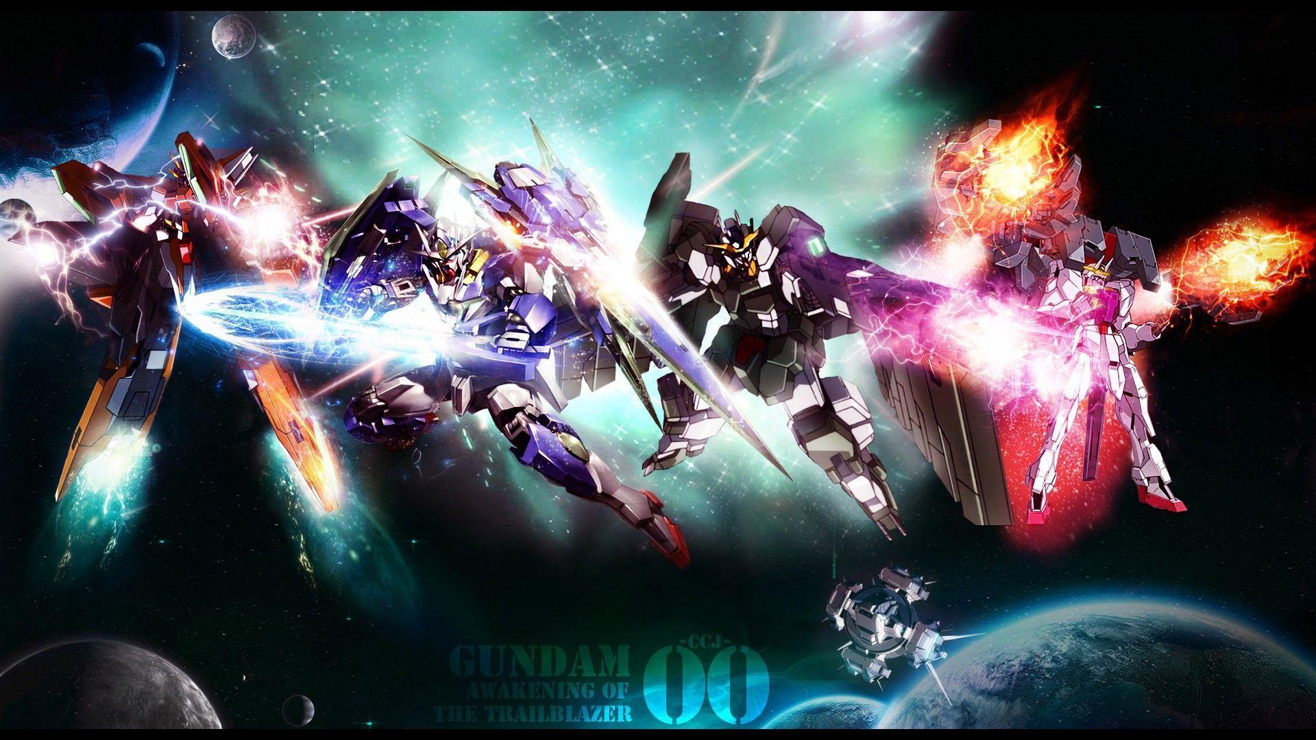 The Image of Mecha Gundam 00 Anime Exia 1920x1080 HD Wallpaper