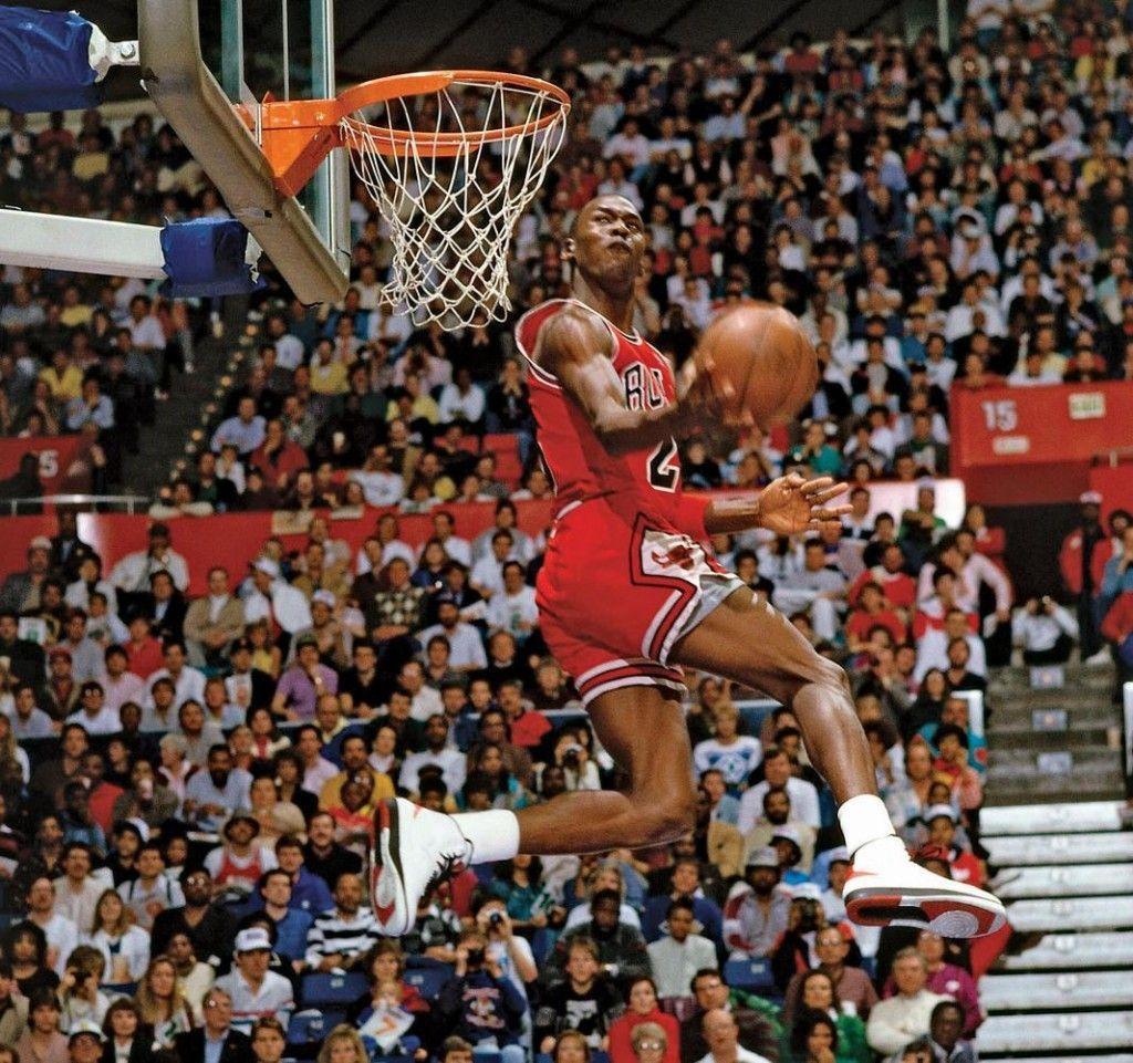 Basketball Wallpaper. Michael Jordan Dunks From The Free Throw