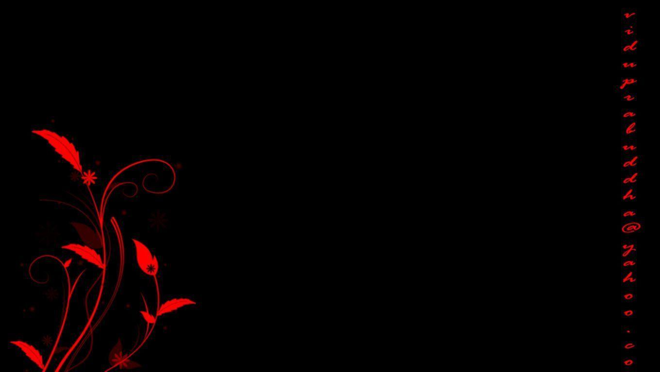 Wallpaper For > HD Background Black Red