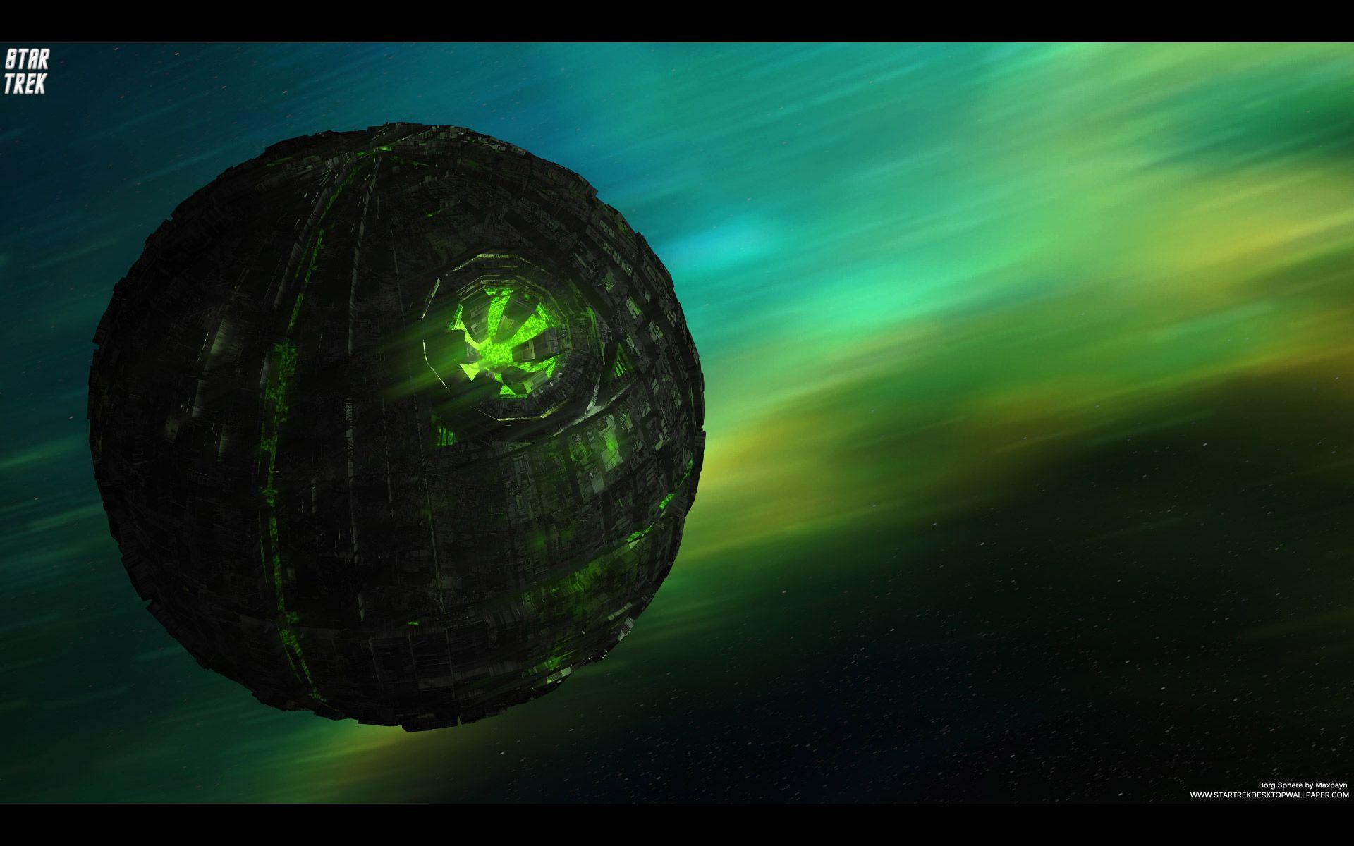 Star Trek Borg Sphere, free Star Trek computer desktop wallpaper