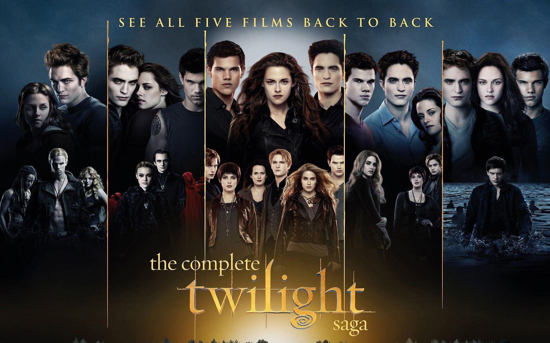 The Complete Twilight Saga Wide Desktop Wallpaper