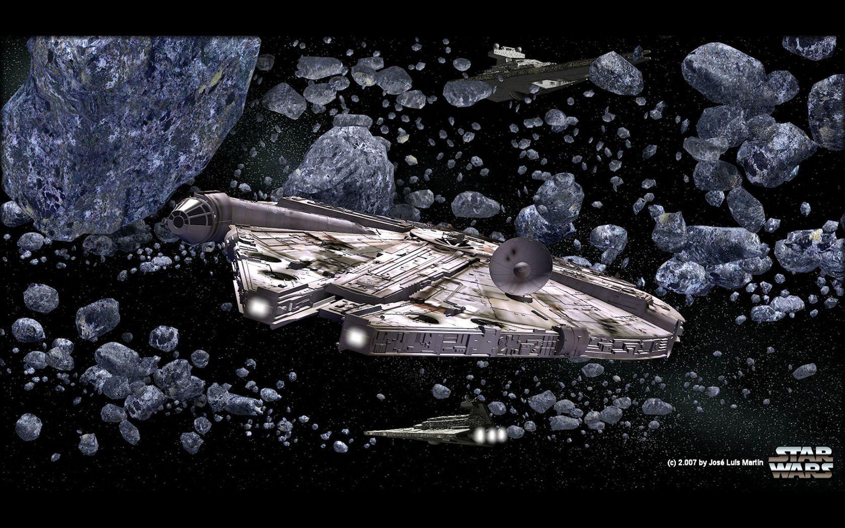 Star Wars Asteroids Field Desktop Wallpaper