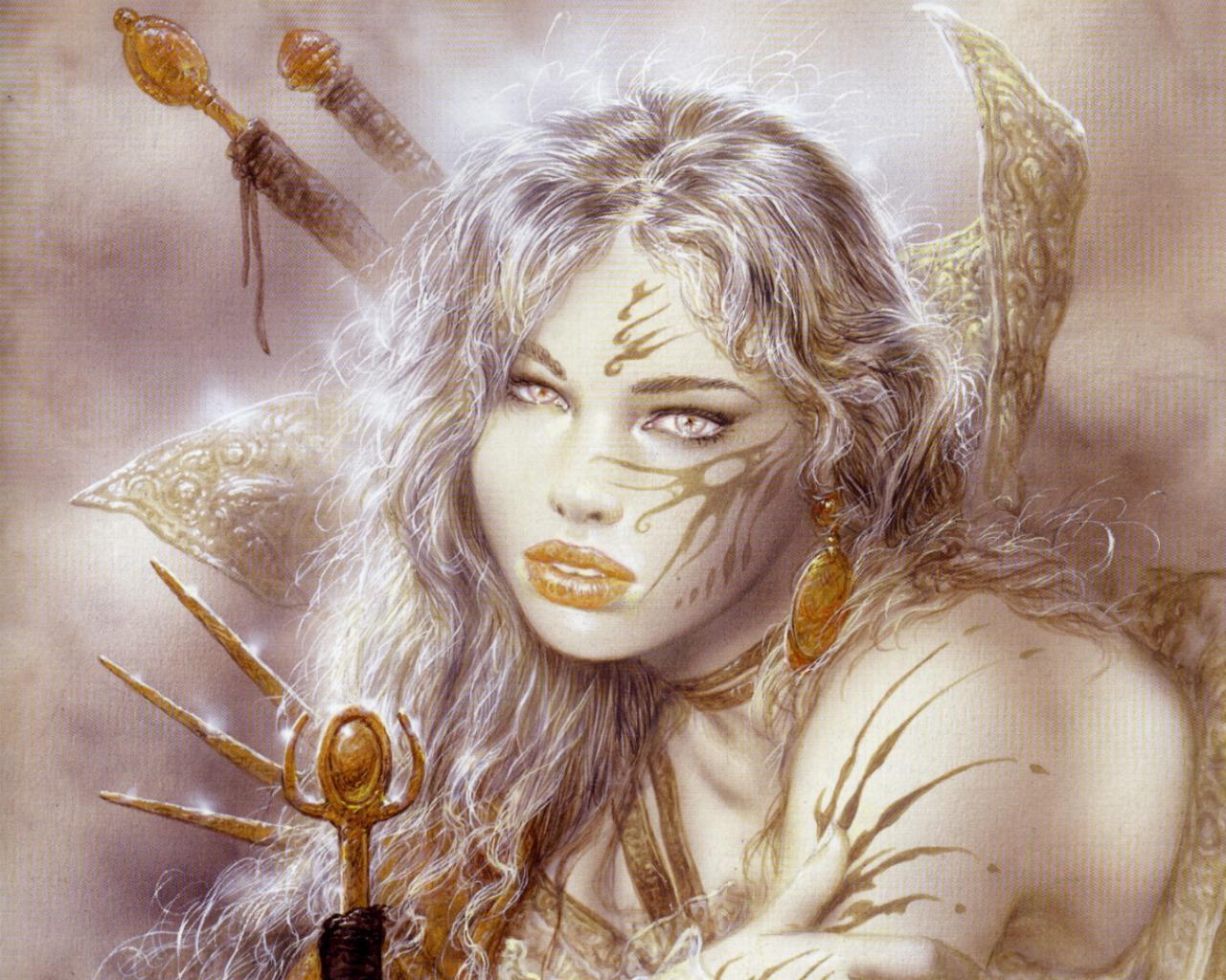 Girl Warrior Fantasy Art Wallpaper Wallpaper. WallscreenHD