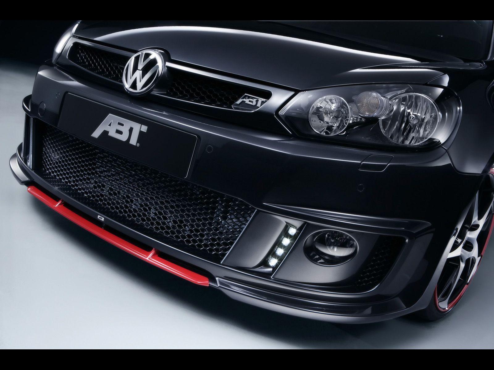 Black ABT Golf GTI Light Front View desktop wallpaper