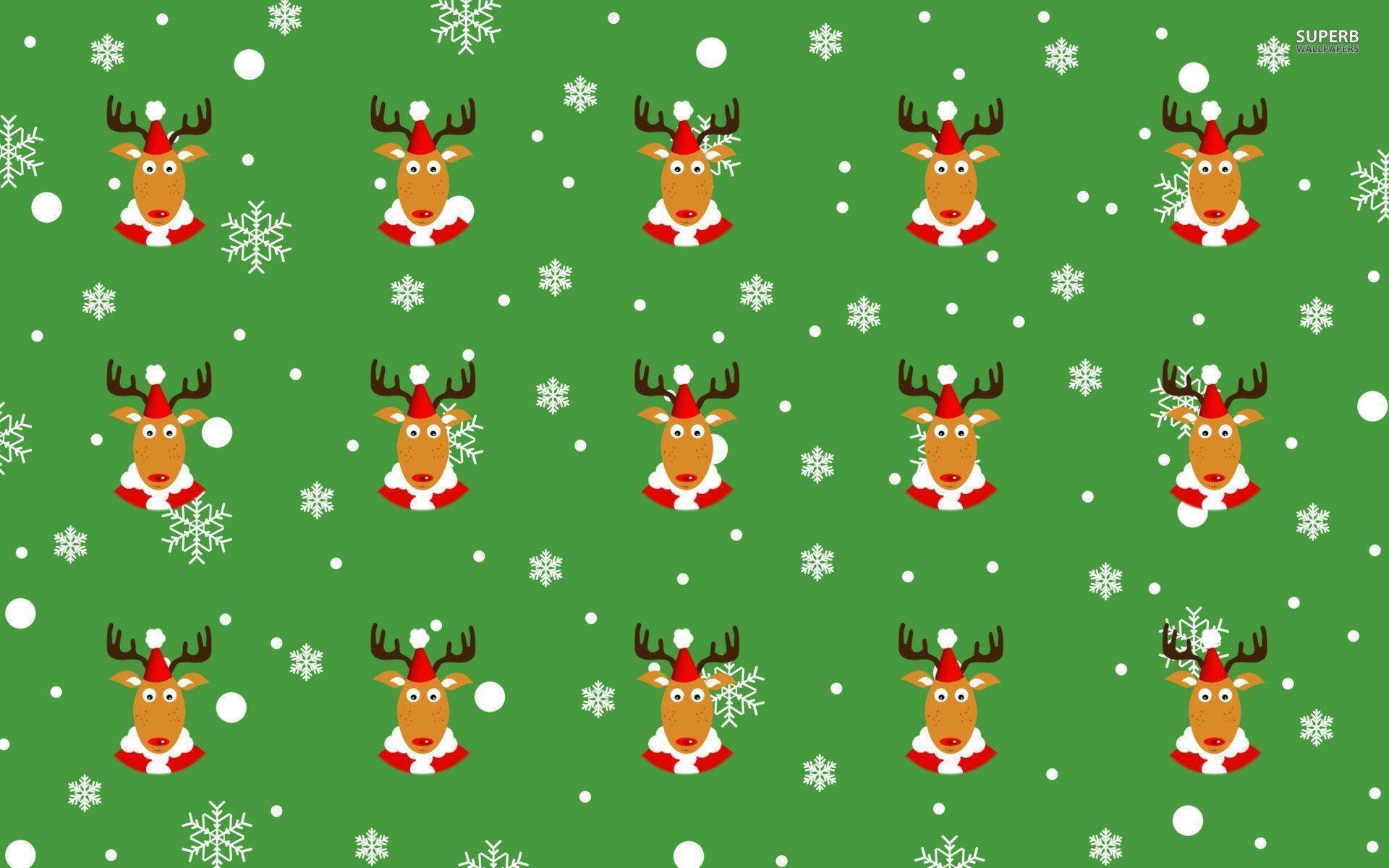 Reindeer pattern wallpaper wallpaper - #