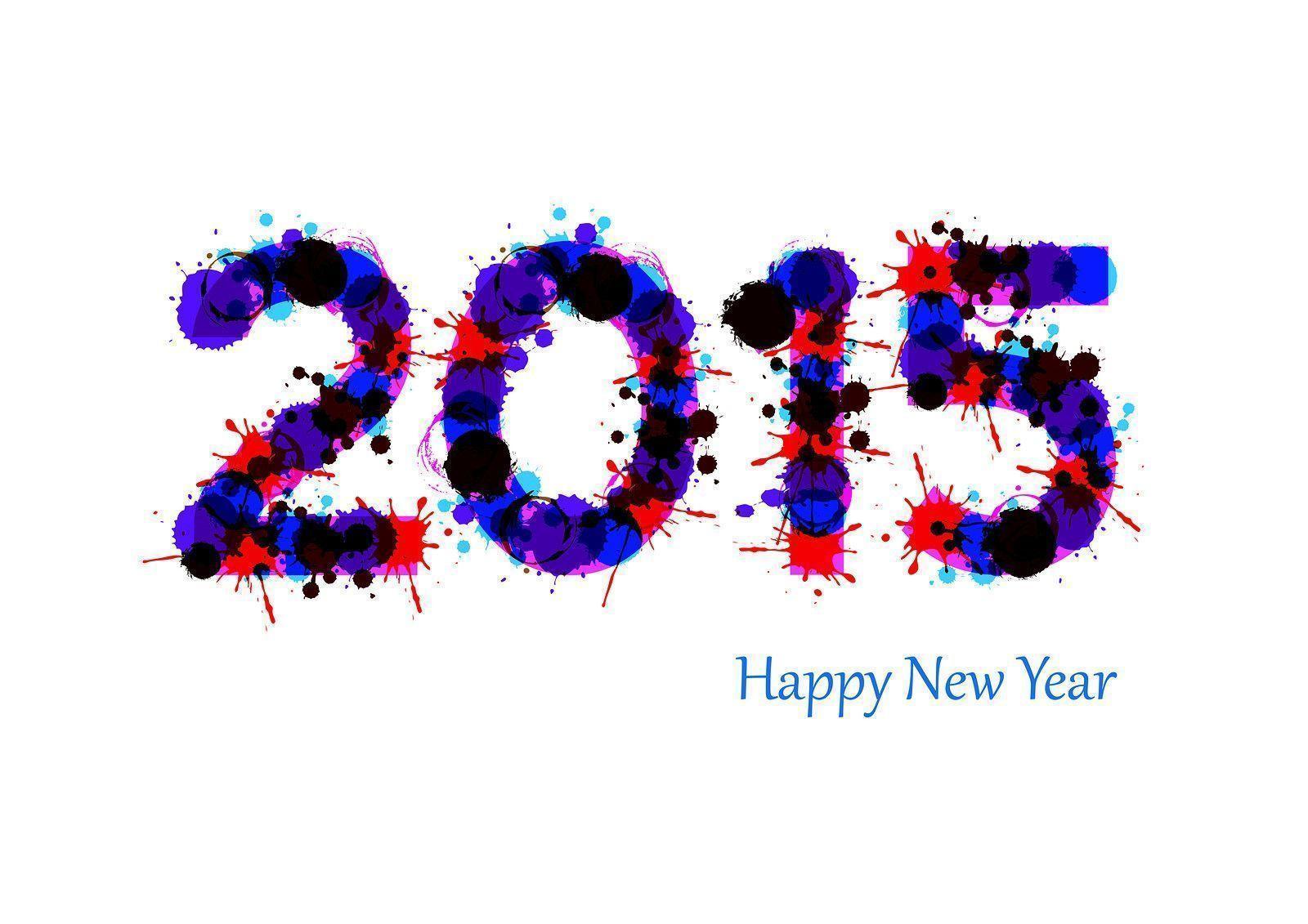 Happy New Year 2015 HD Wallpaper Abstract