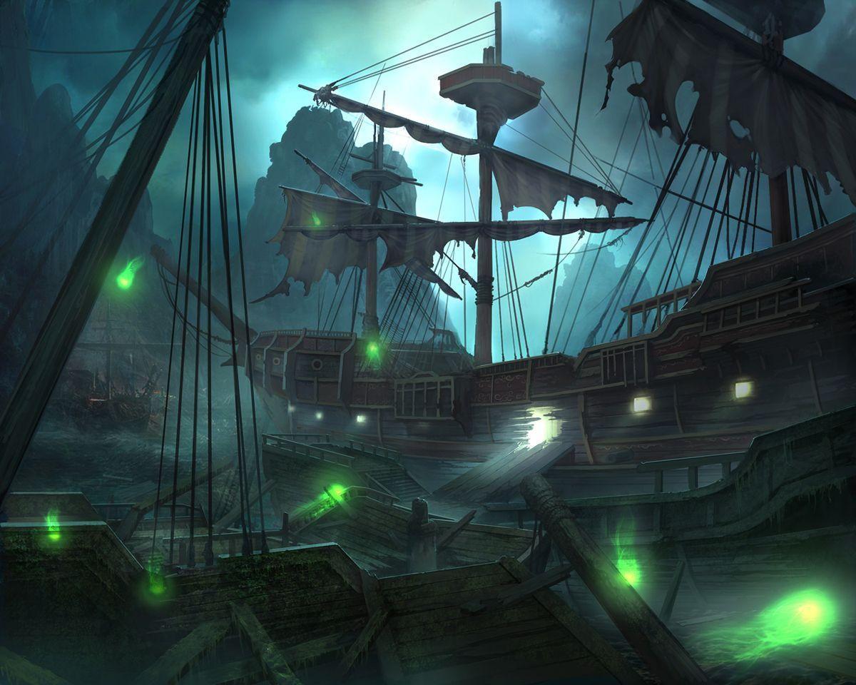 image For > Ghost Ship Art