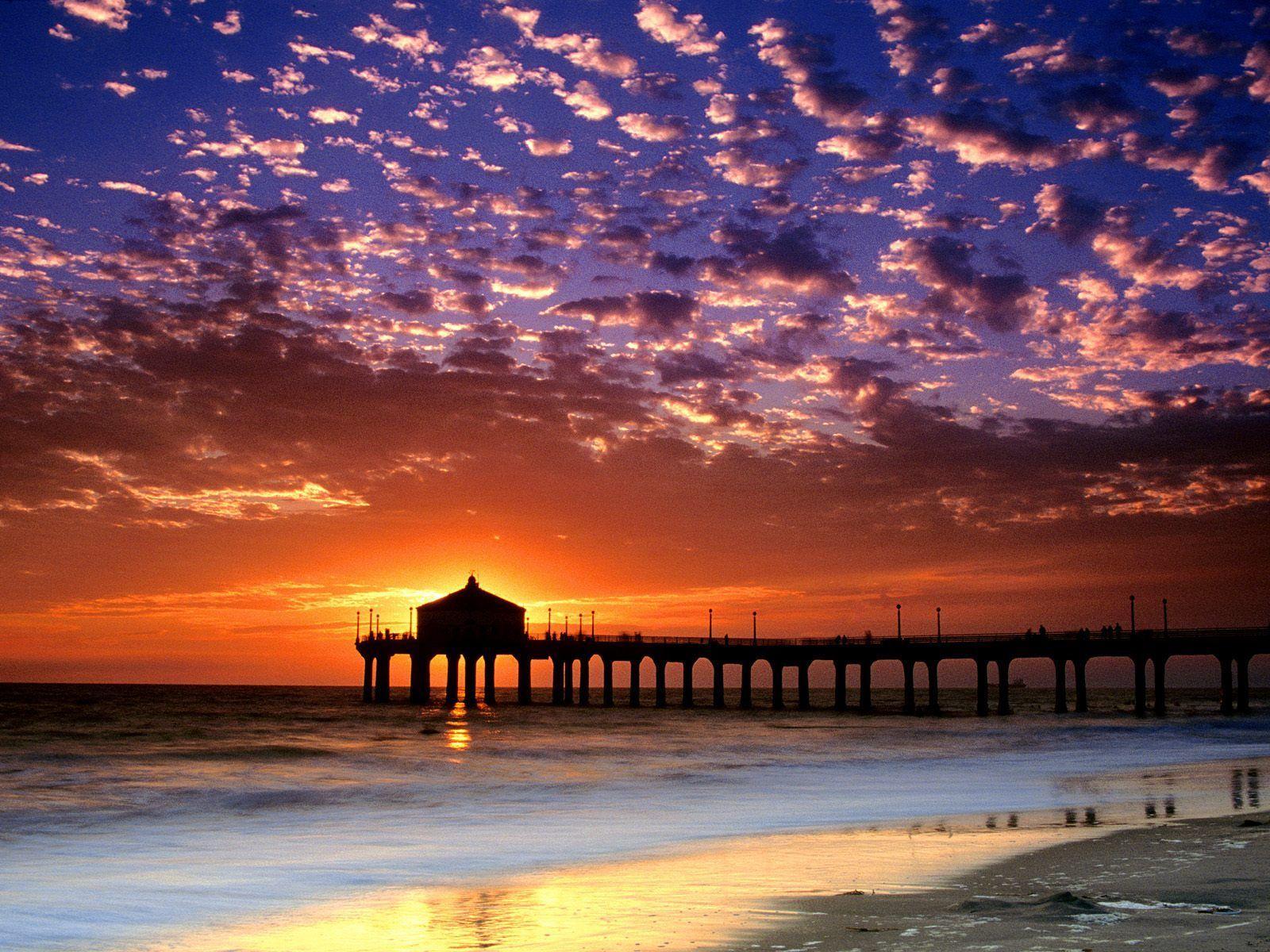Beautiful Beaches At Sunset Widescreen 2 HD Wallpaper