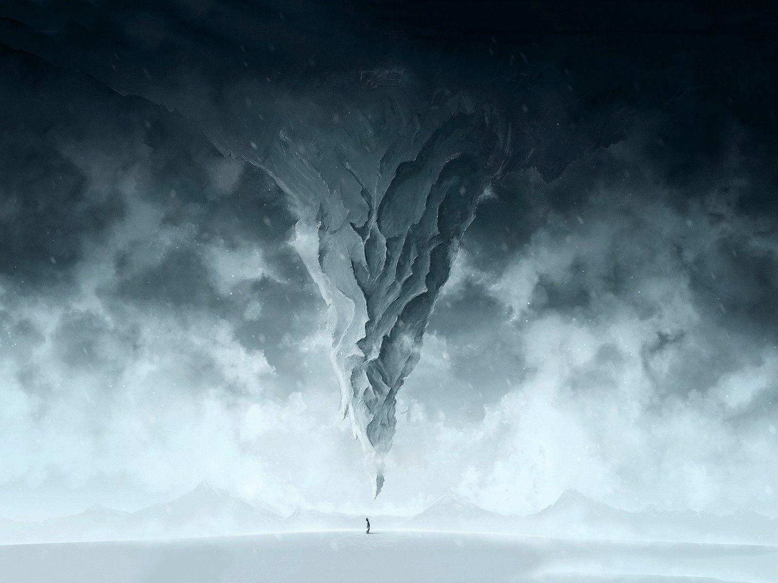 Snowstorm art Wallpaper