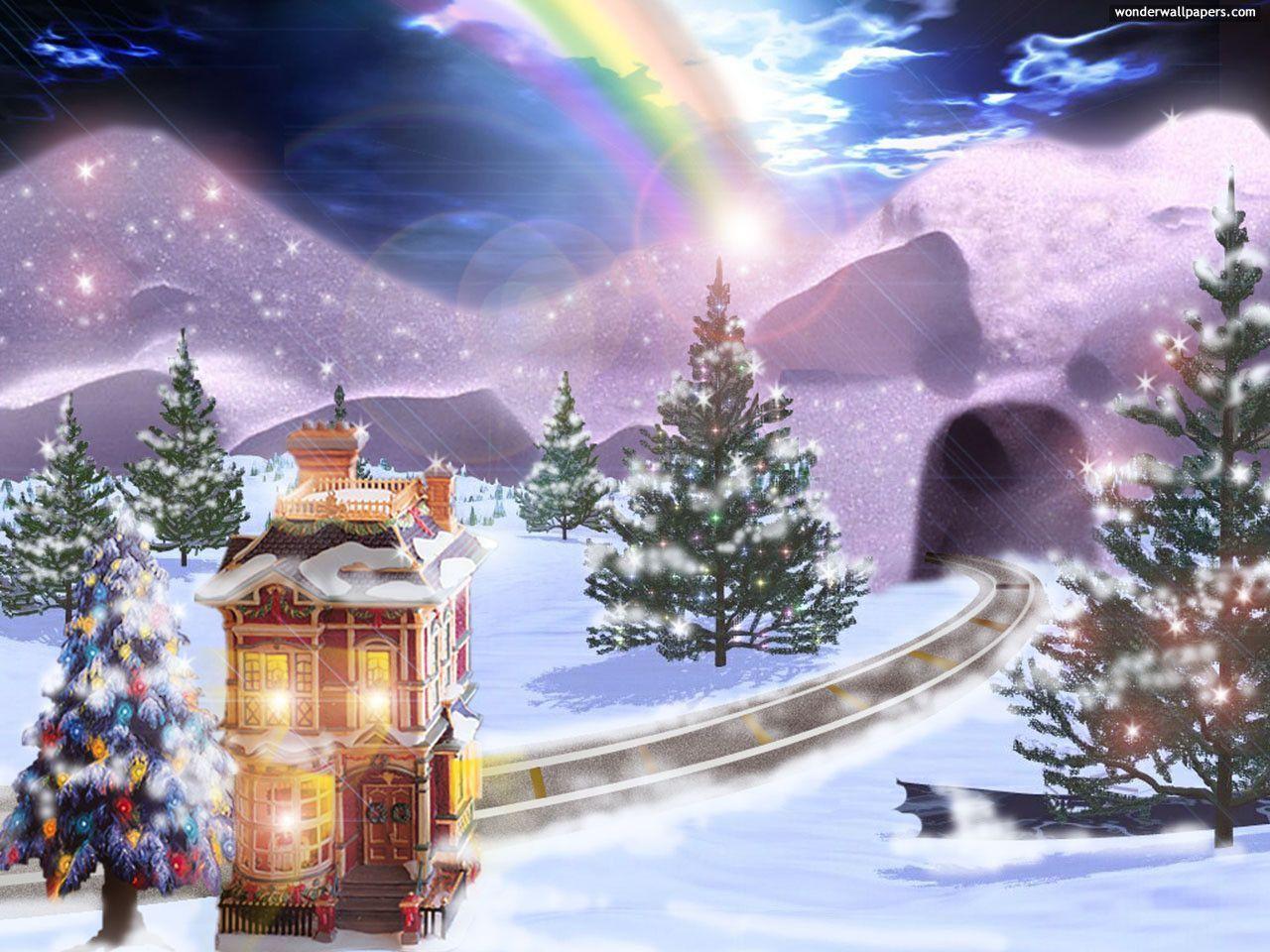 Christmas Scenery Wallpapers - Wallpaper Cave