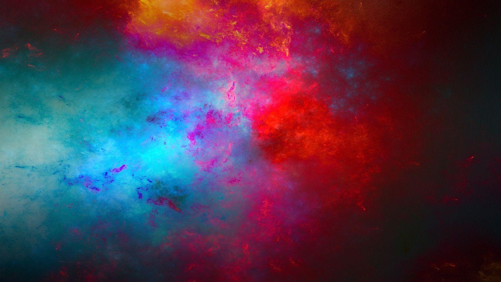 Free Download 1600x900 Resolution of high quality red blue mixed
