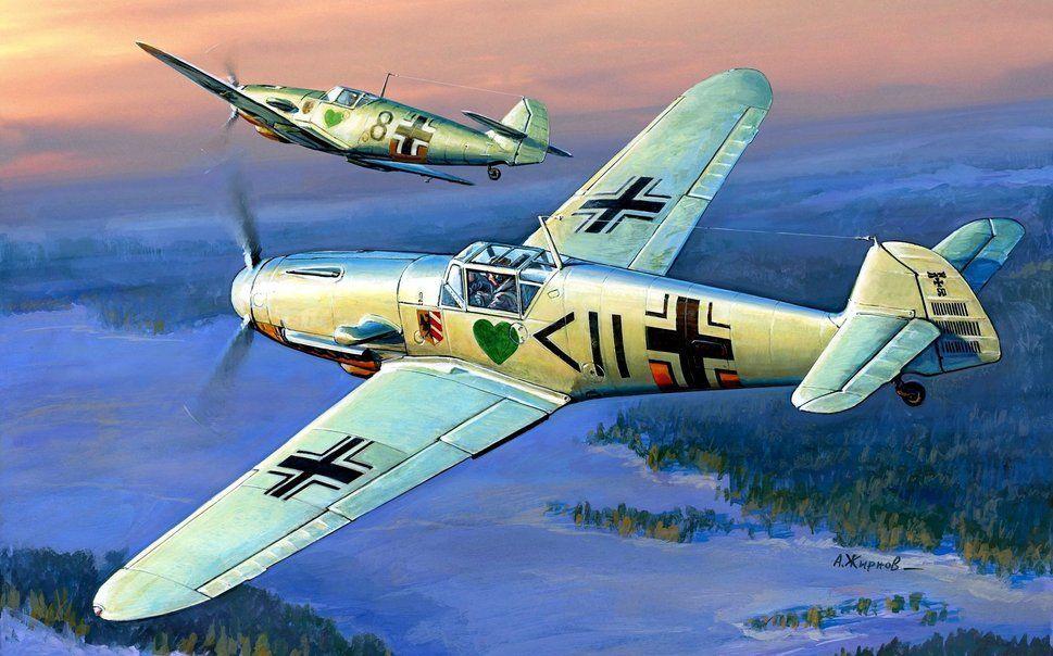Dibujo, Grasa, Aviones, Bf 109f Messerschmitt, Messerschmitt