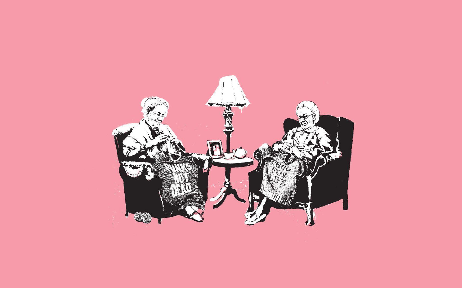 Banksy: Grannies / Good