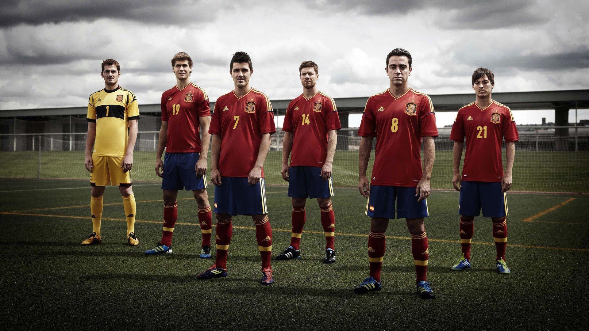 Spain football team player background HD wallpaper