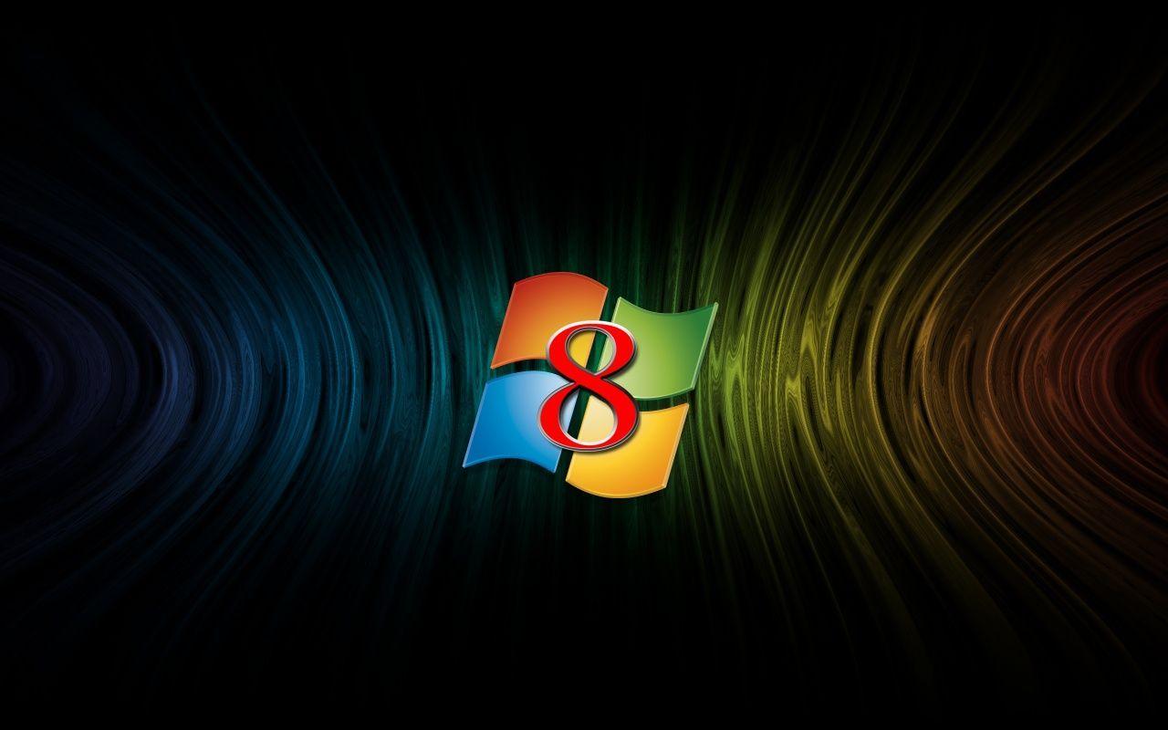 Windows 8 Central Logo Wallpaper. Windows 8 Microsoft Logo Background