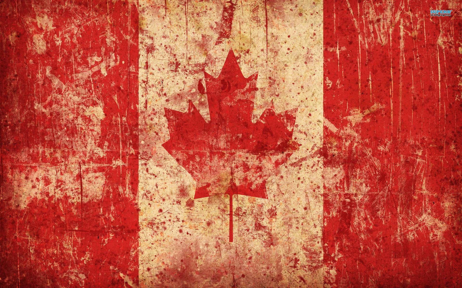 Grunge Canadian Flag Wallpaper 1920x1200 px Free Download