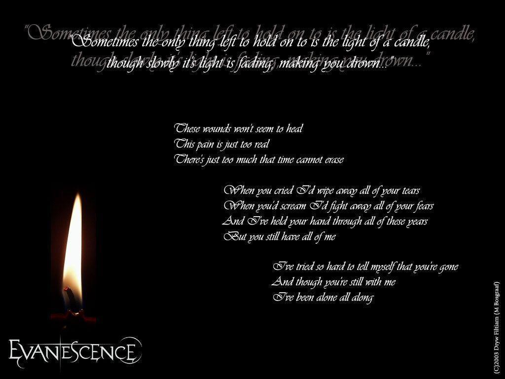 Evanescence Poster Wallpaper and Picture Items
