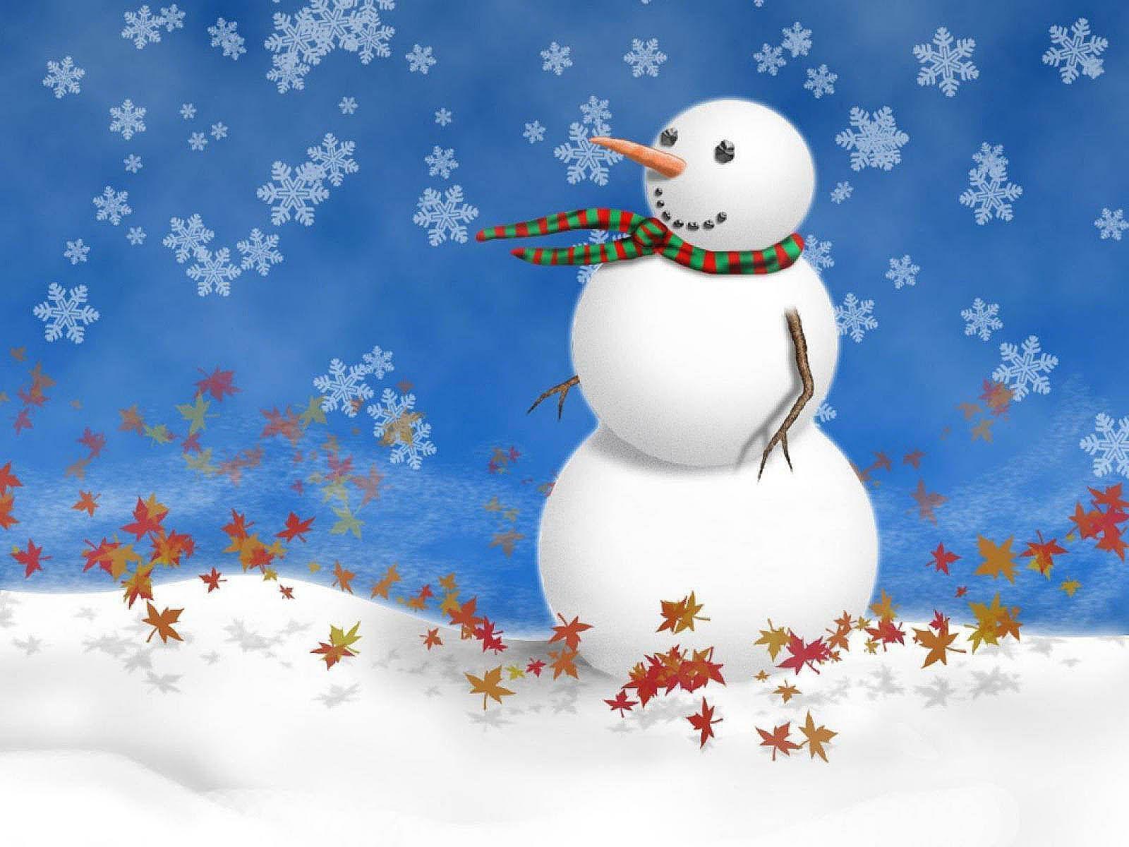 Snowman Desktop Wallpaper and Background