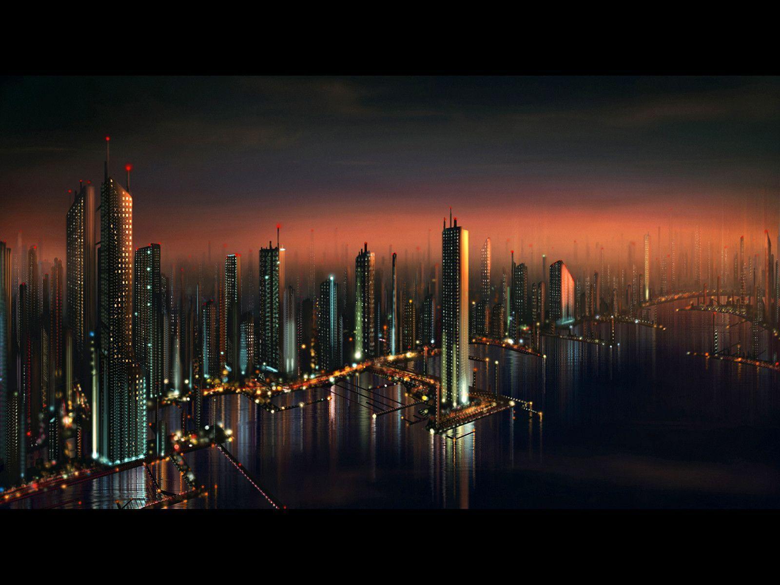 Future City High Resolution Wallpaper HD