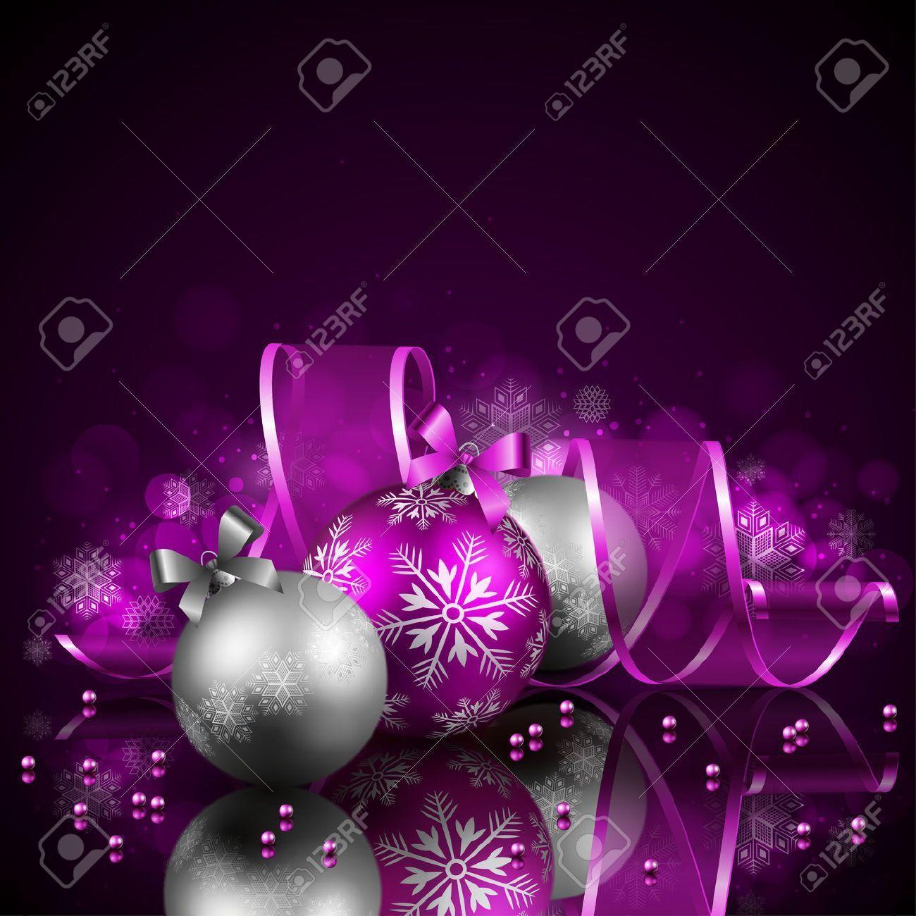 Purple Christmas Image, Stock Picture, Royalty Free Purple