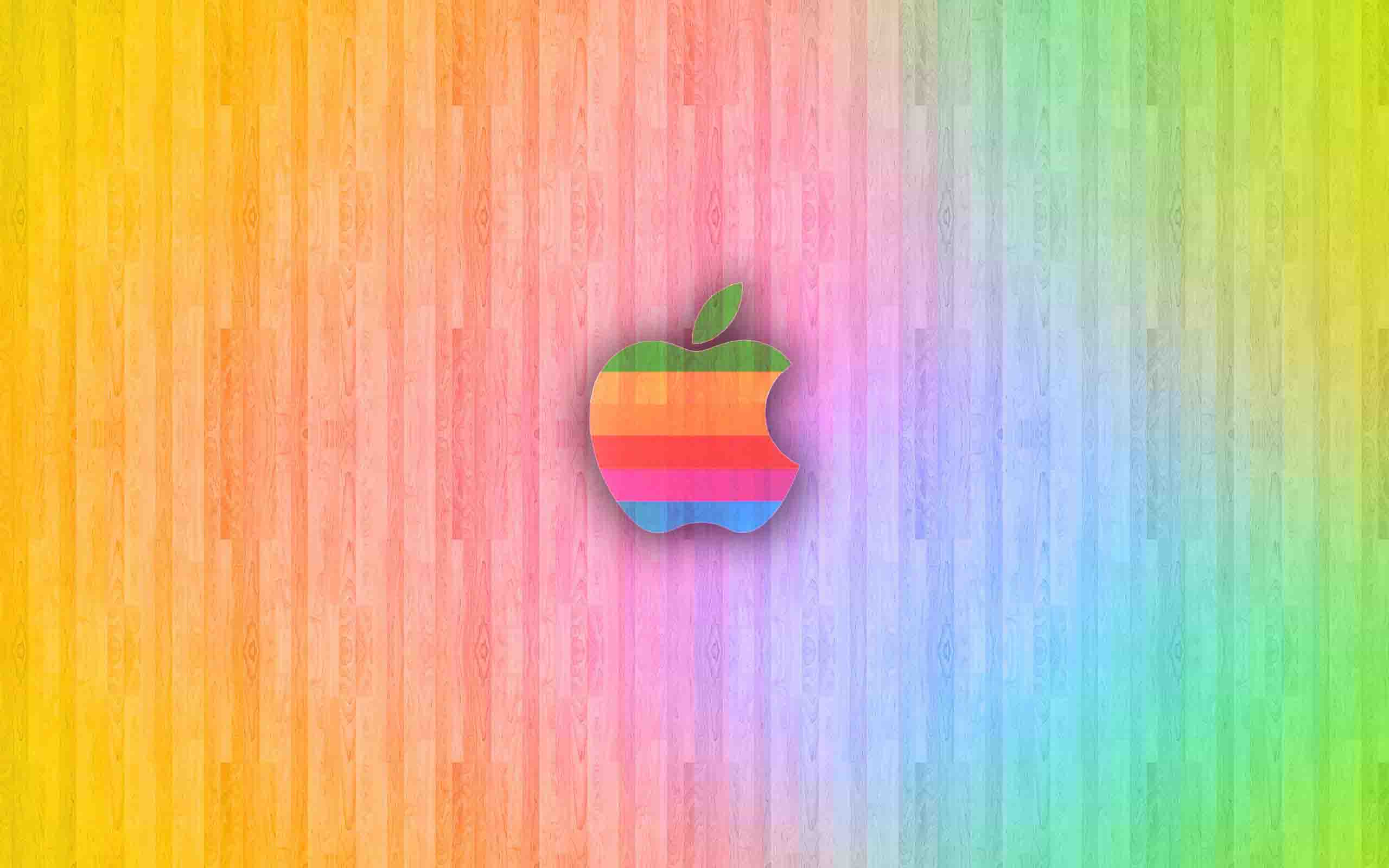 Mac ios background colorful apple logo HD Wallpaper