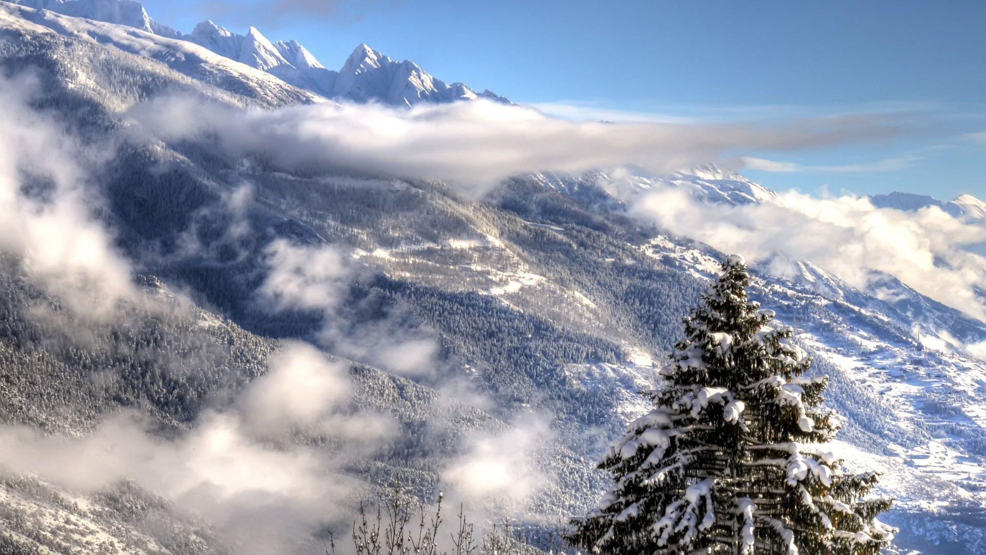 Desktop Wallpaper · Gallery · Nature · Winter Alps. Free