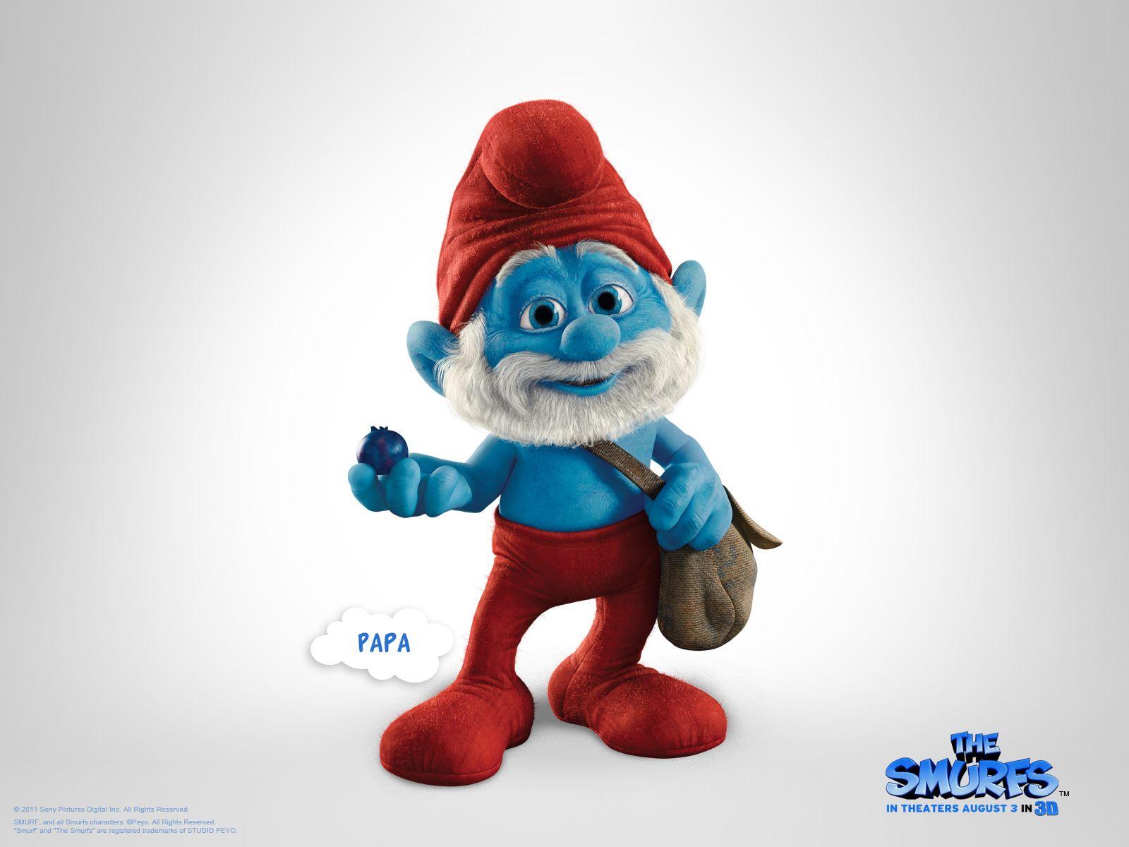 Papa The Smurfs Wallpaper For Ios 7
